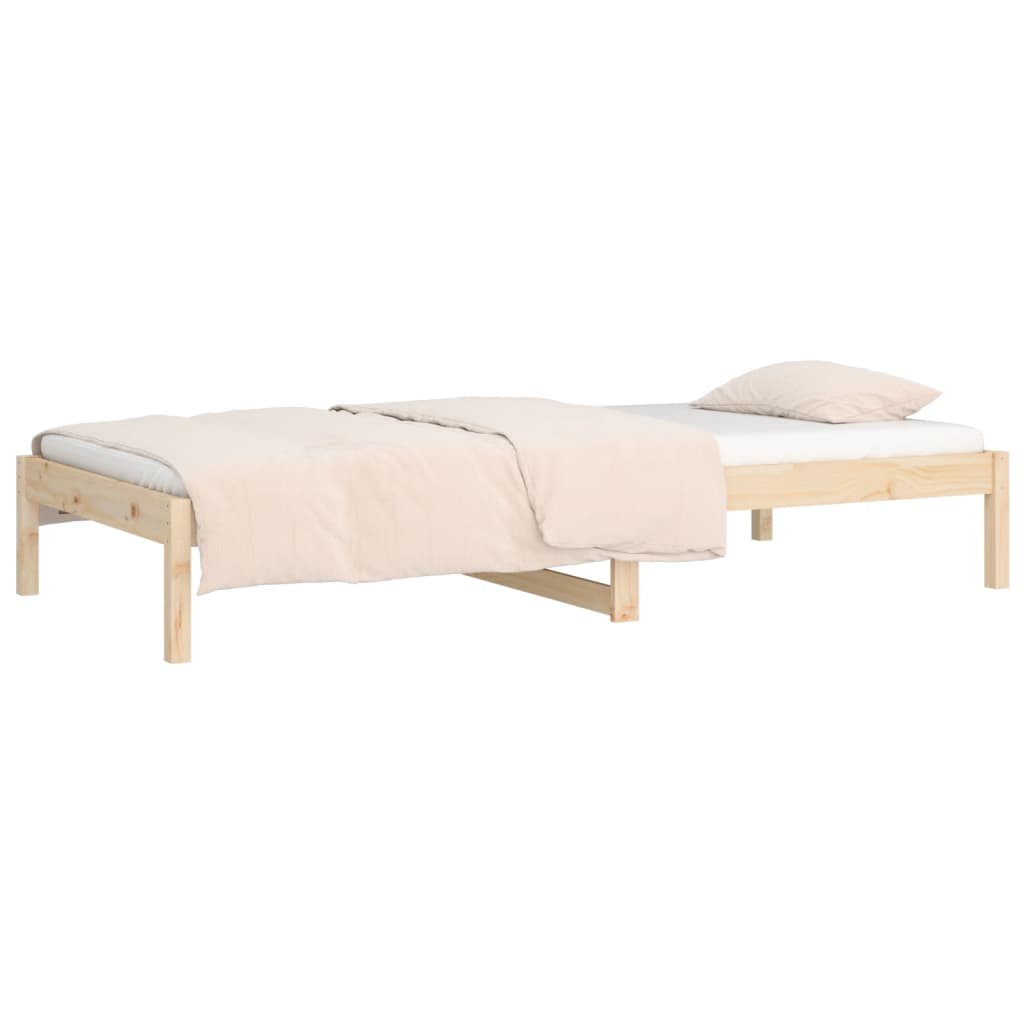 daybed uden madras 90x200 cm massivt fyrretræ
