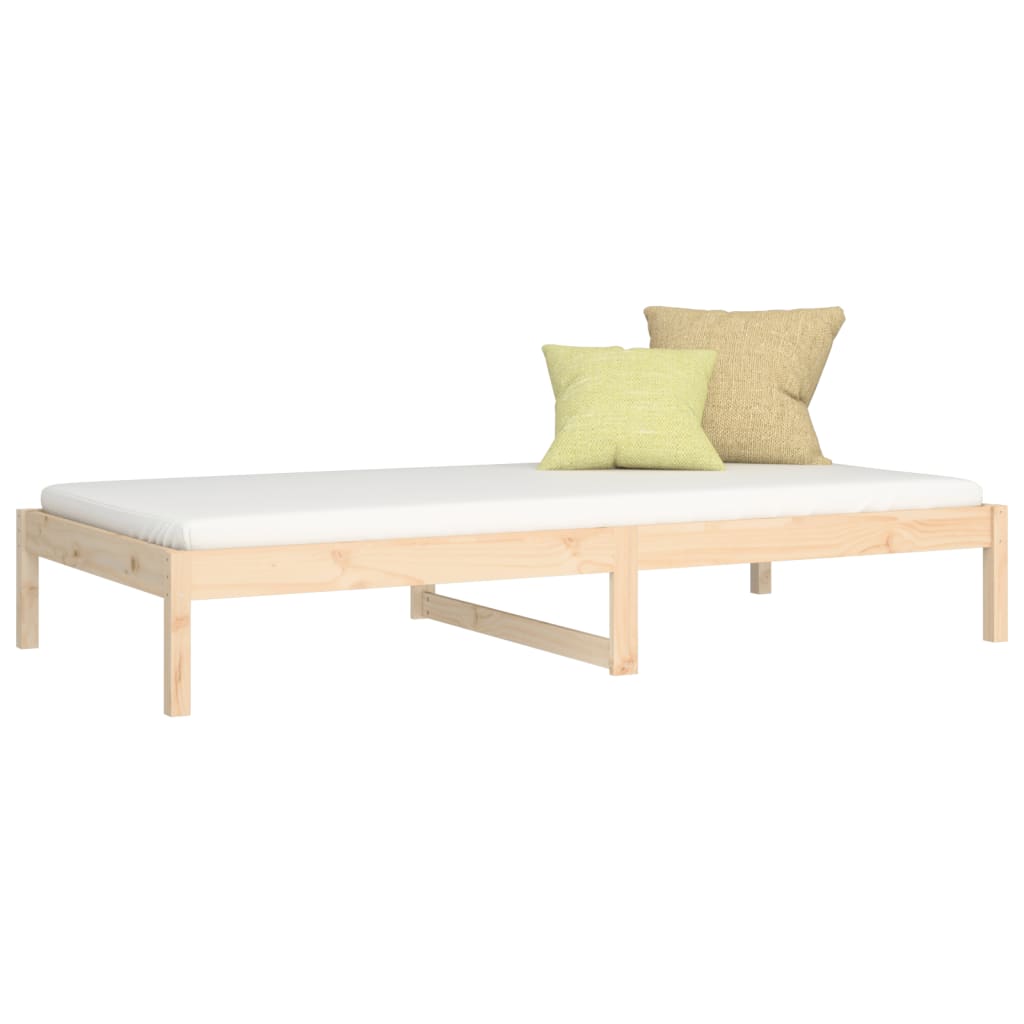 daybed uden madras 80x200 cm massivt fyrretræ