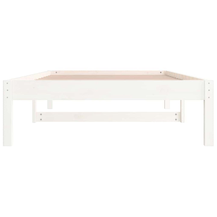 daybed uden madras 80x200 cm massivt fyrretræ hvid