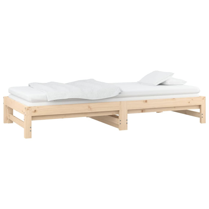 daybed med udtræk 2x(90x200) cm massivt fyrretræ