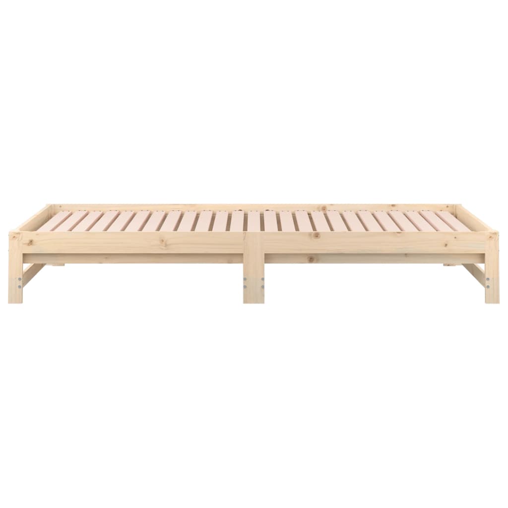 daybed med udtræk 2x(90x200) cm massivt fyrretræ
