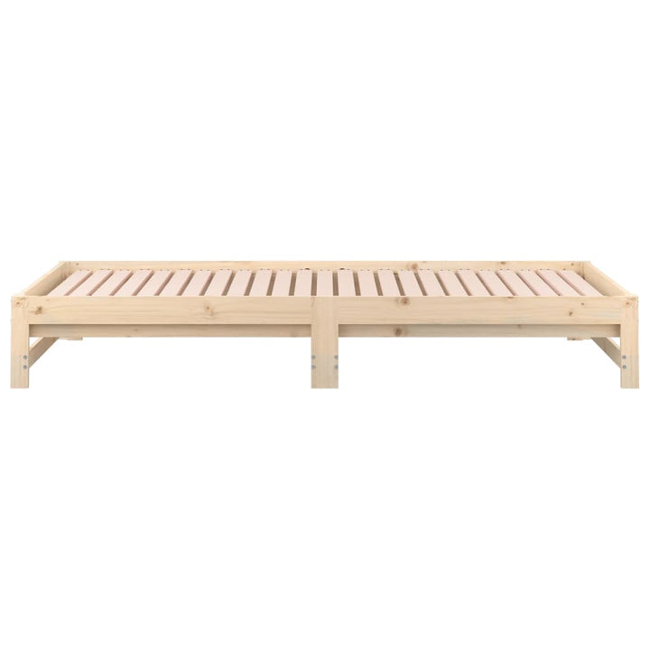 daybed med udtræk 2x(90x200) cm massivt fyrretræ