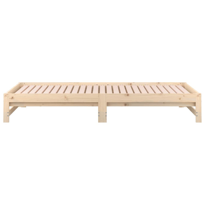 daybed med udtræk 2x(90x190) cm massivt fyrretræ