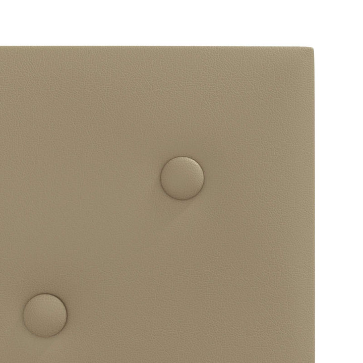 Væghovedgærde 12 pcs Cappuccino 30 x 30 cm Faux læder