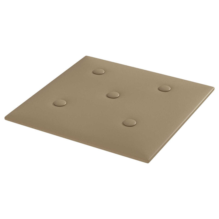 Væghovedgærde 12 pcs Cappuccino 30 x 30 cm Faux læder