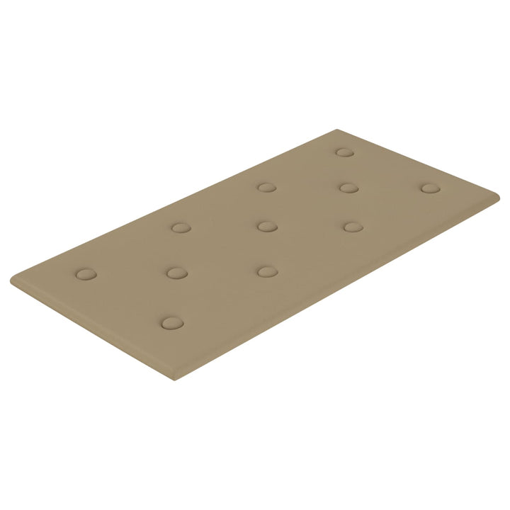 Væghovedgærde 12 pcs Cappuccino 60 x 30 cm Faux læder