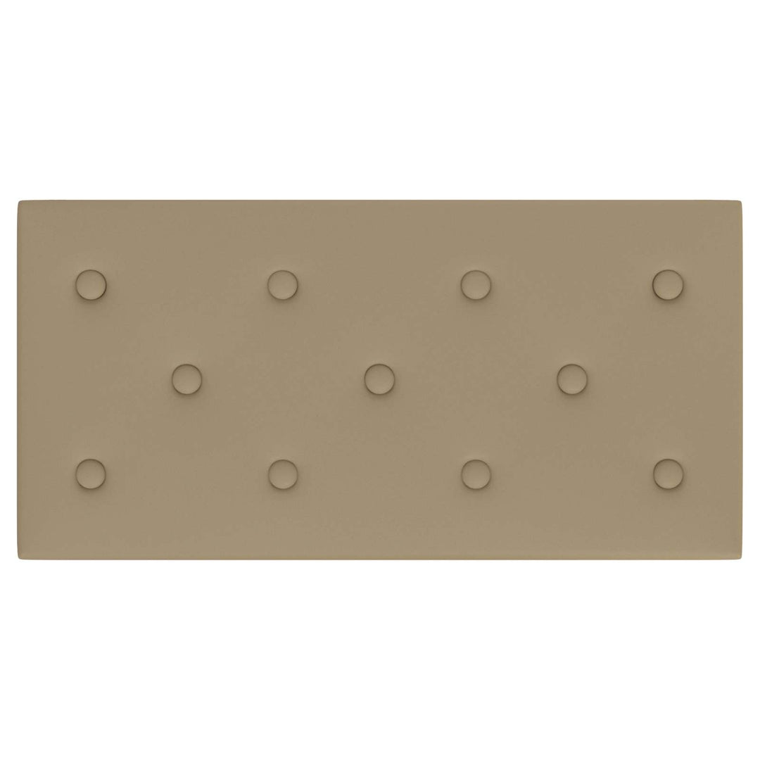 Væghovedgærde 12 pcs Cappuccino 60 x 30 cm Faux læder