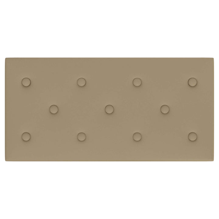 Væghovedgærde 12 pcs Cappuccino 60 x 30 cm Faux læder