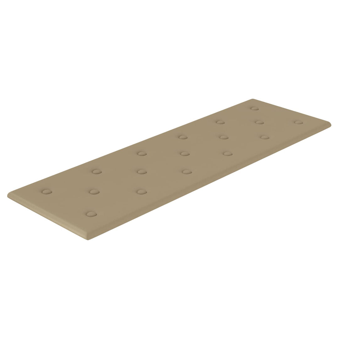 Væghovedgærde 12 pcs Cappuccino 90 x 30 cm Faux læder