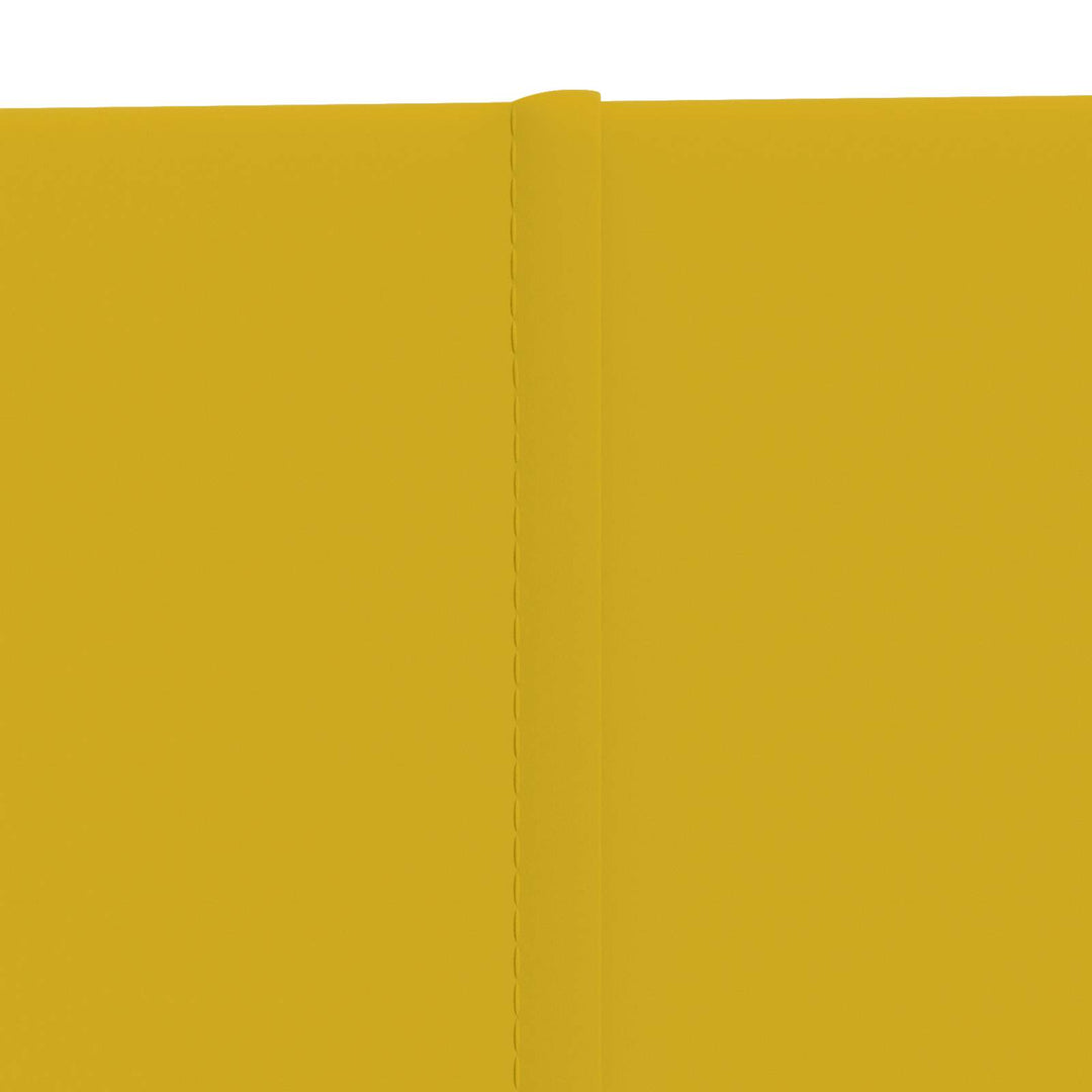Væghovedgærde 12 pcs Gul 60 x 30 cm Fløjl
