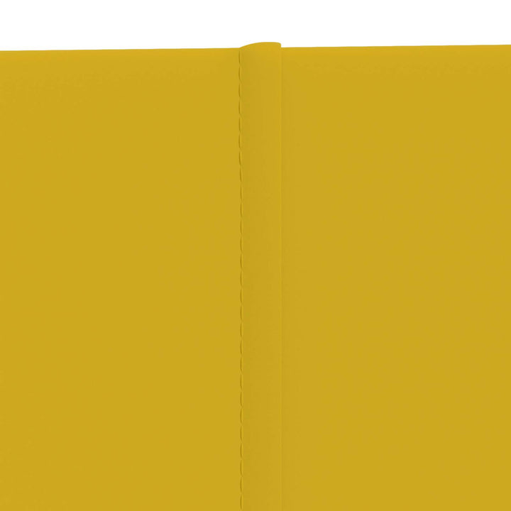 Væghovedgærde 12 pcs Gul 60 x 30 cm Fløjl