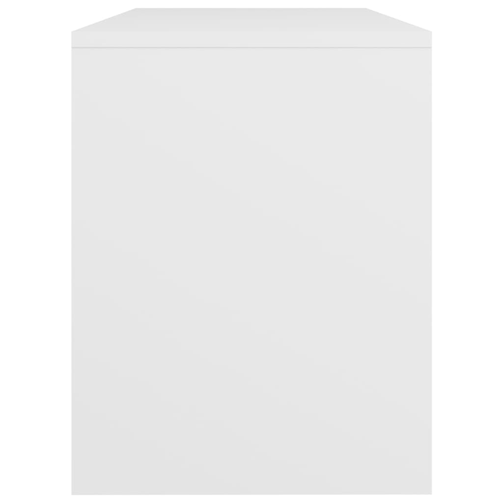 skammel til makeupbord 70x35x45 cm konstrueret træ hvid