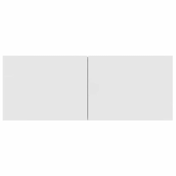 tv-skabe 2 stk. 80x30x30 cm konstrueret træ hvid