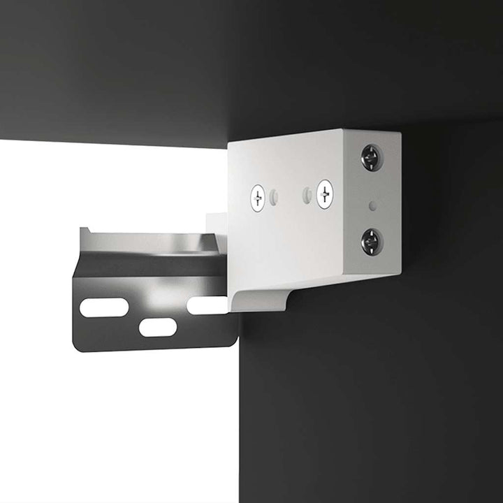 tv-borde 2 stk. 80x30x30 cm konstrueret træ sort