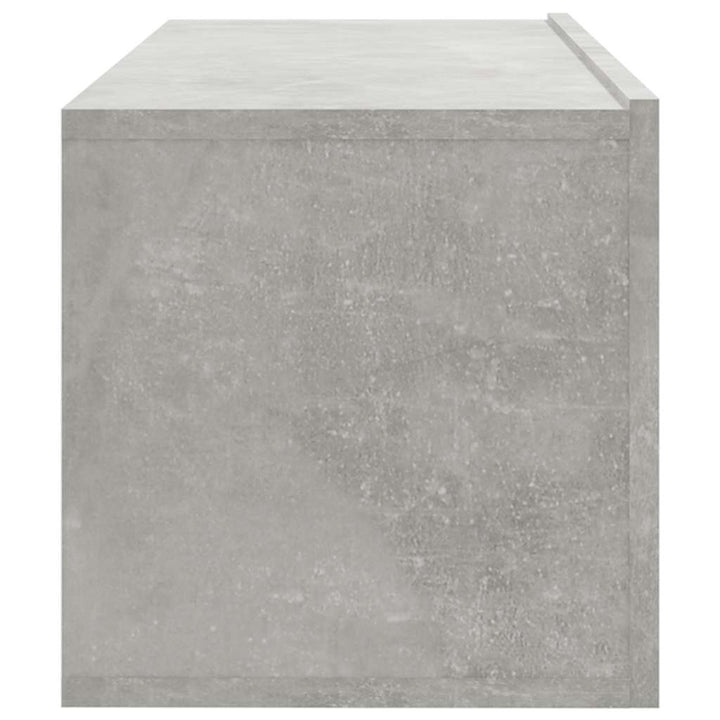 væghængte tv-skabe 2 stk. 100x30x30 cm konstrueret træ betongrå
