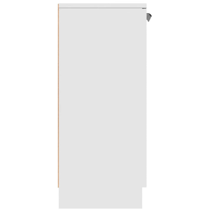 skænk 60x30x70 cm konstrueret træ hvid