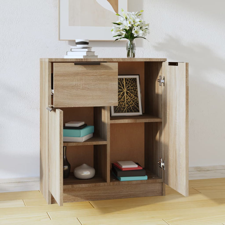 skænk 60x30x70 cm konstrueret træ sonoma-eg
