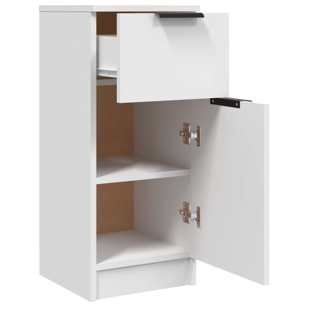 skænk 30x30x70 cm konstrueret træ hvid