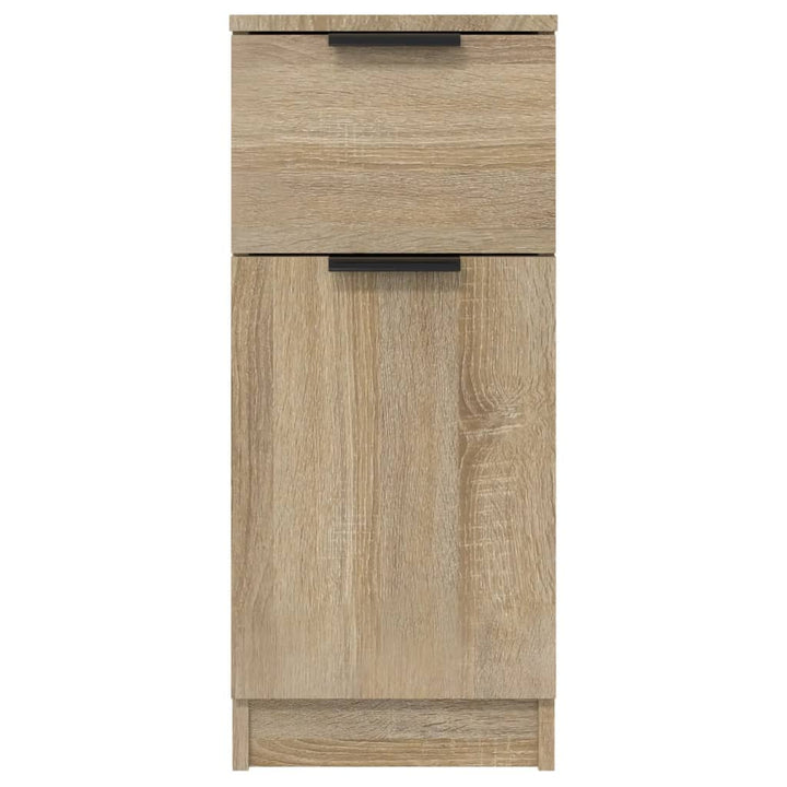 skænke 2 stk. 30x30x70 cm konstrueret træ sonoma-eg