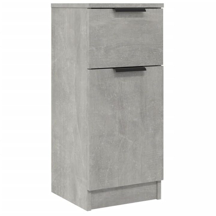skænk 30x30x70 cm konstrueret træ betongrå
