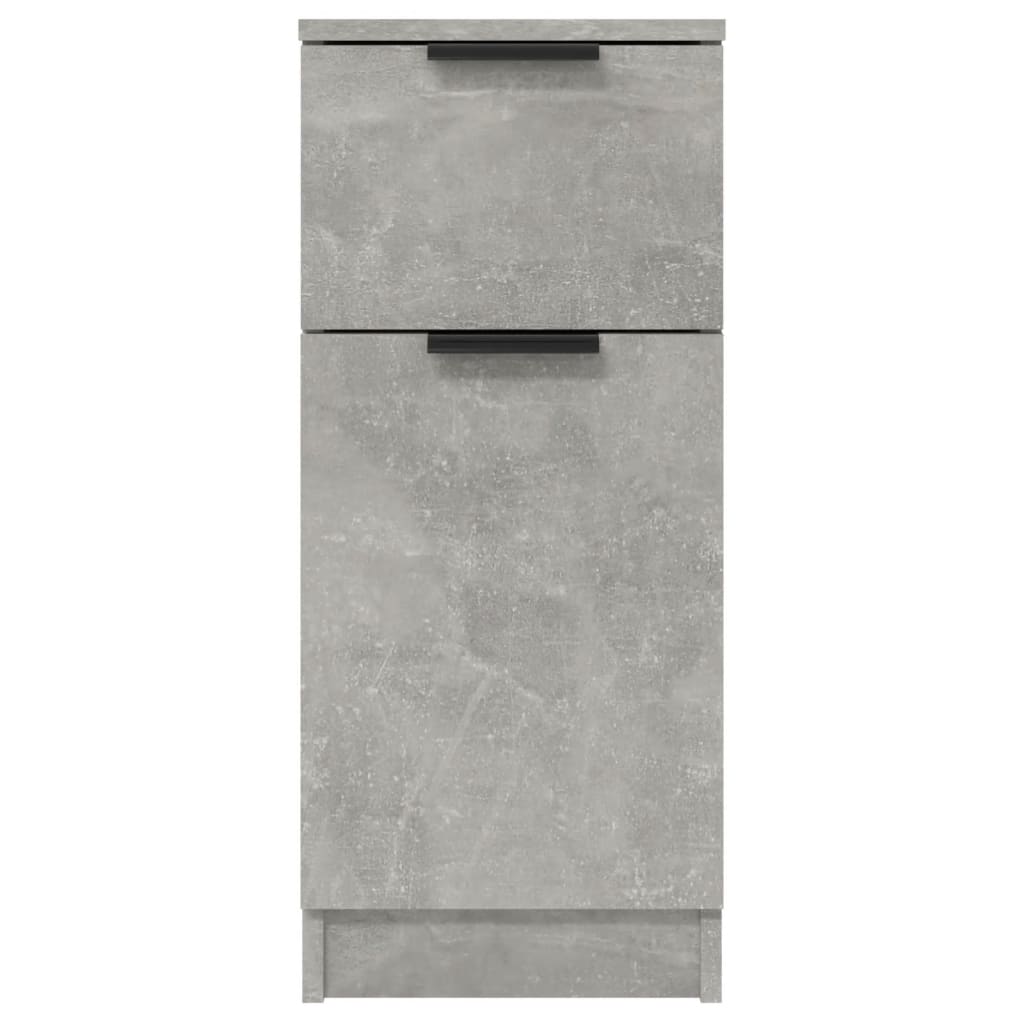 skænk 30x30x70 cm konstrueret træ betongrå