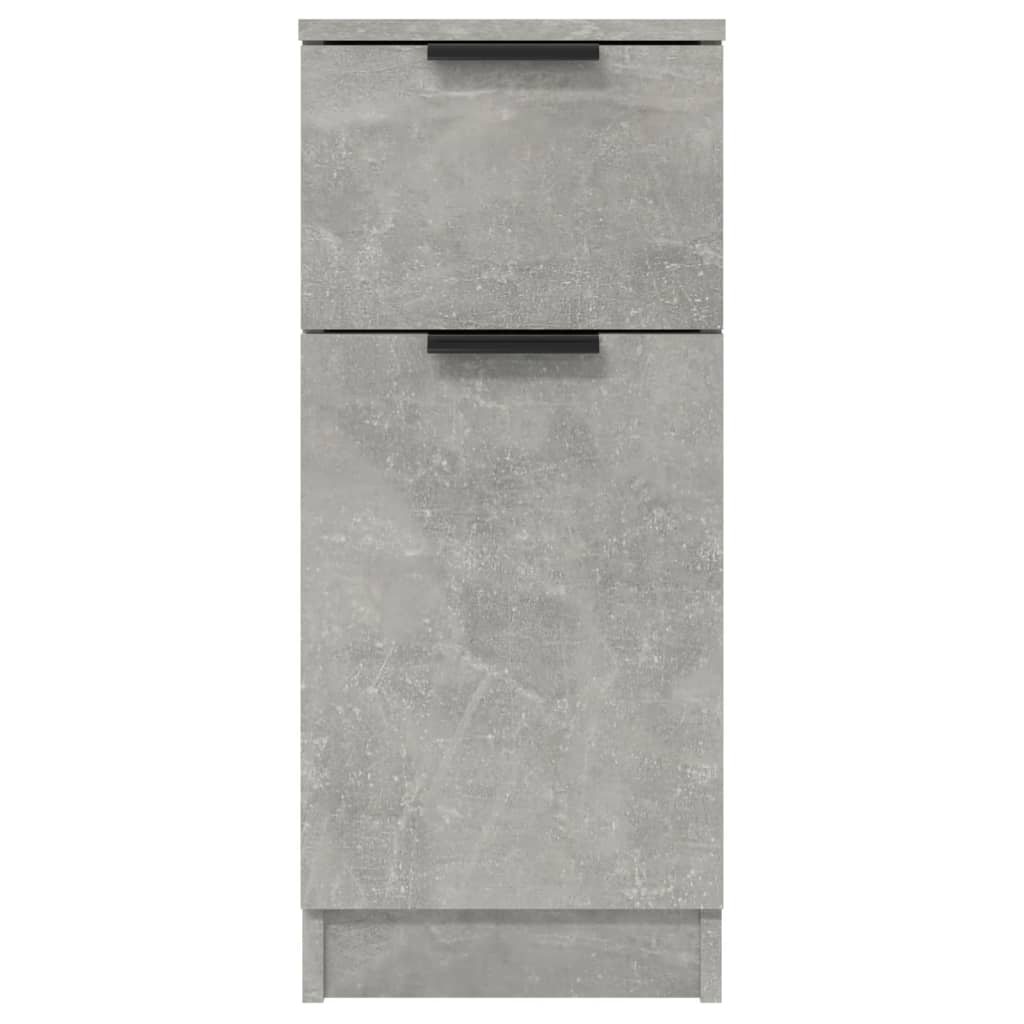 skænke 2 stk. 30x30x70 cm konstrueret træ betongrå