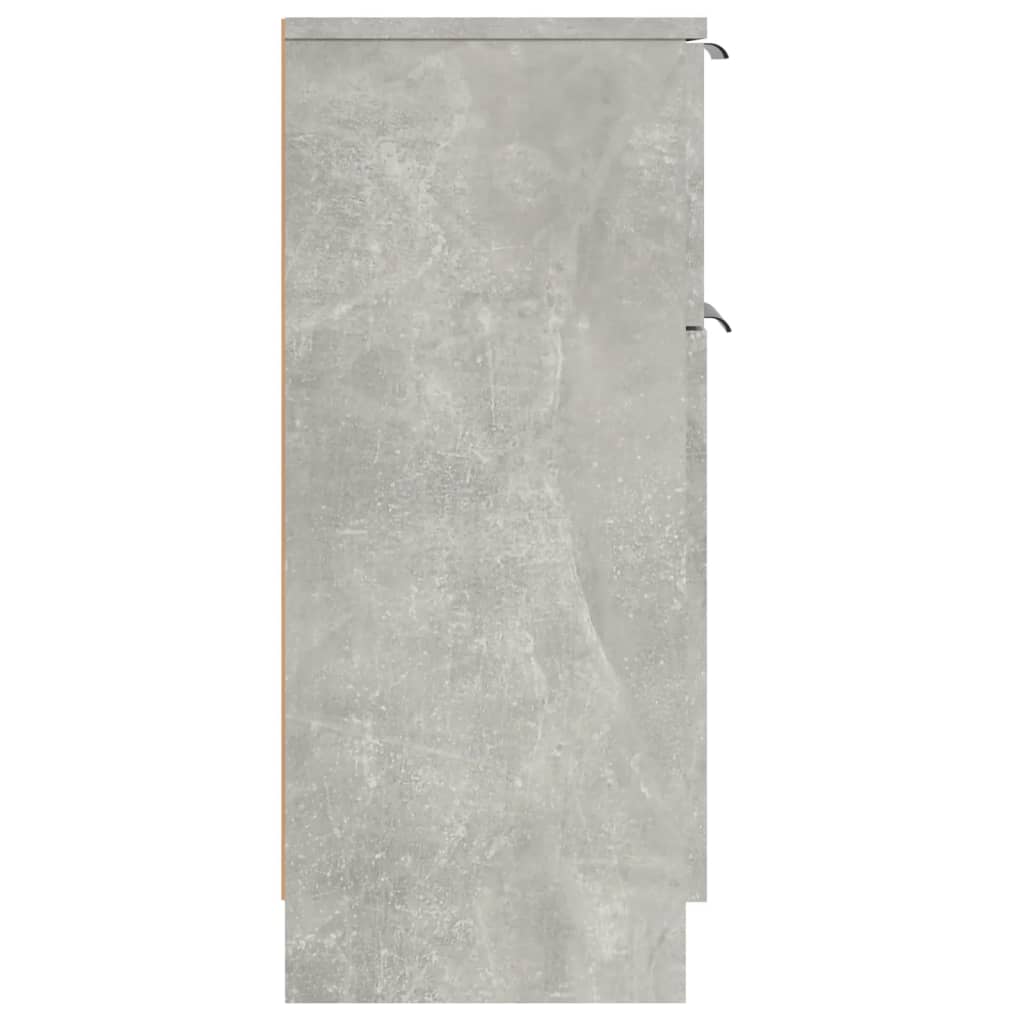 skænke 2 stk. 30x30x70 cm konstrueret træ betongrå
