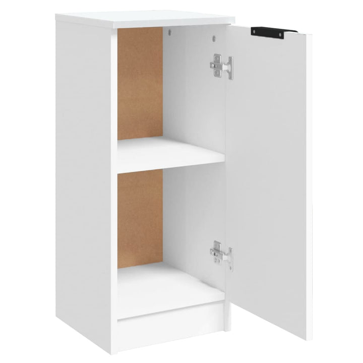 skænk 30x30x70 cm konstrueret træ hvid