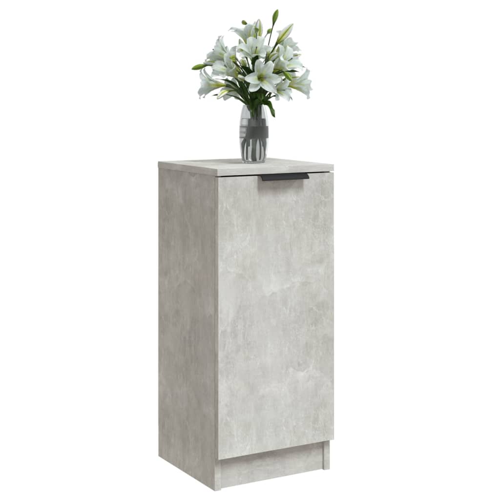 skænk 30x30x70 cm konstrueret træ betongrå