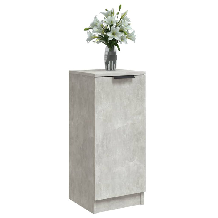 skænk 30x30x70 cm konstrueret træ betongrå