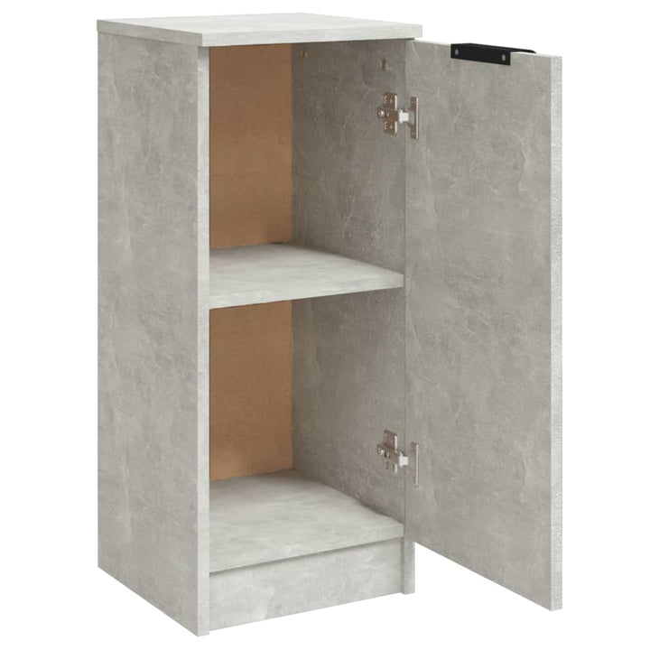 skænk 30x30x70 cm konstrueret træ betongrå