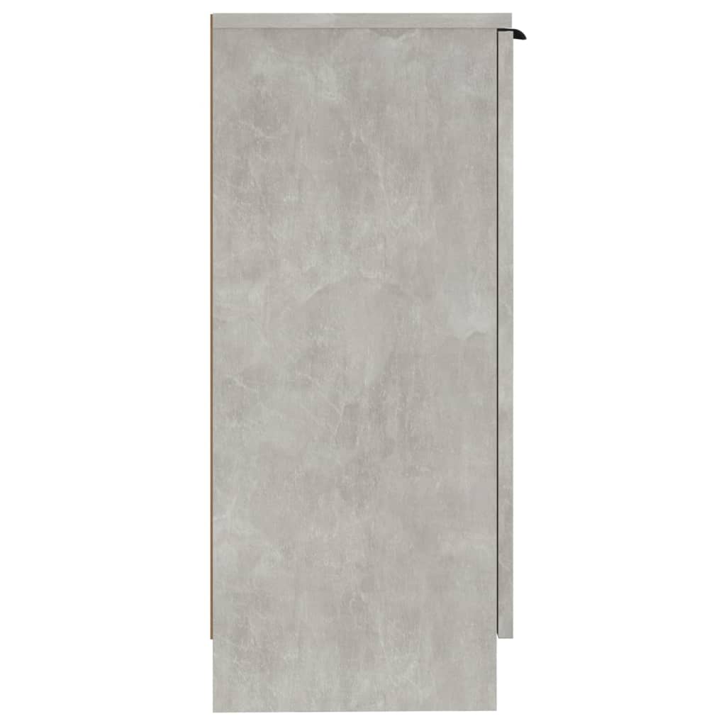 skænk 30x30x70 cm konstrueret træ betongrå