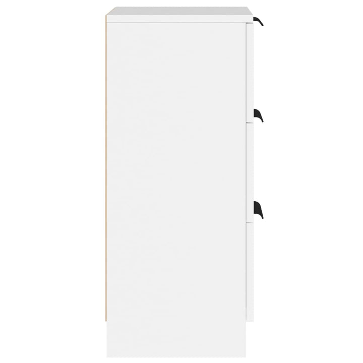 skænk 30x30x70 cm konstrueret træ hvid