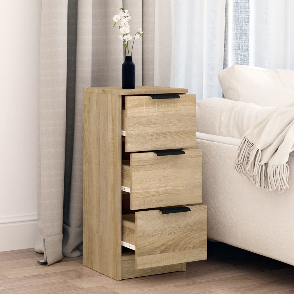 skænk 30x30x70 cm konstrueret træ sonoma-eg
