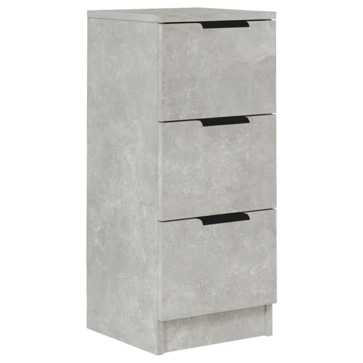 skænk 30x30x70 cm konstrueret træ betongrå