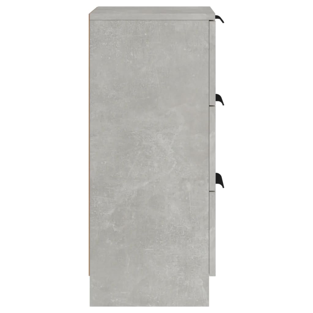 skænk 30x30x70 cm konstrueret træ betongrå
