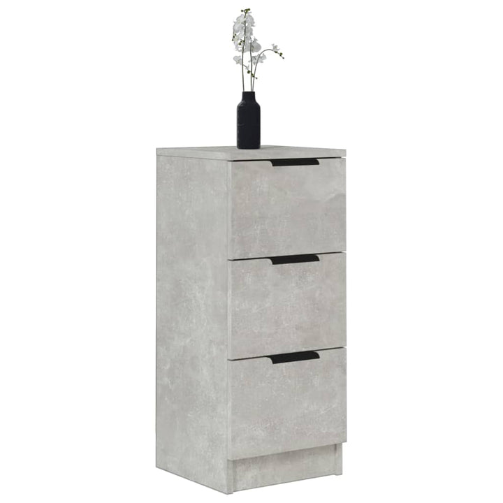 skænke 2 stk. 30x30x70 cm konstrueret træ betongrå