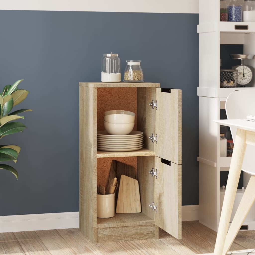 skænk 30x30x70 cm konstrueret træ sonoma-eg