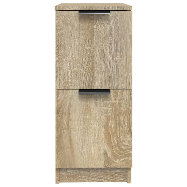 skænke 2 stk. 30x30x70 cm konstrueret træ sonoma-eg