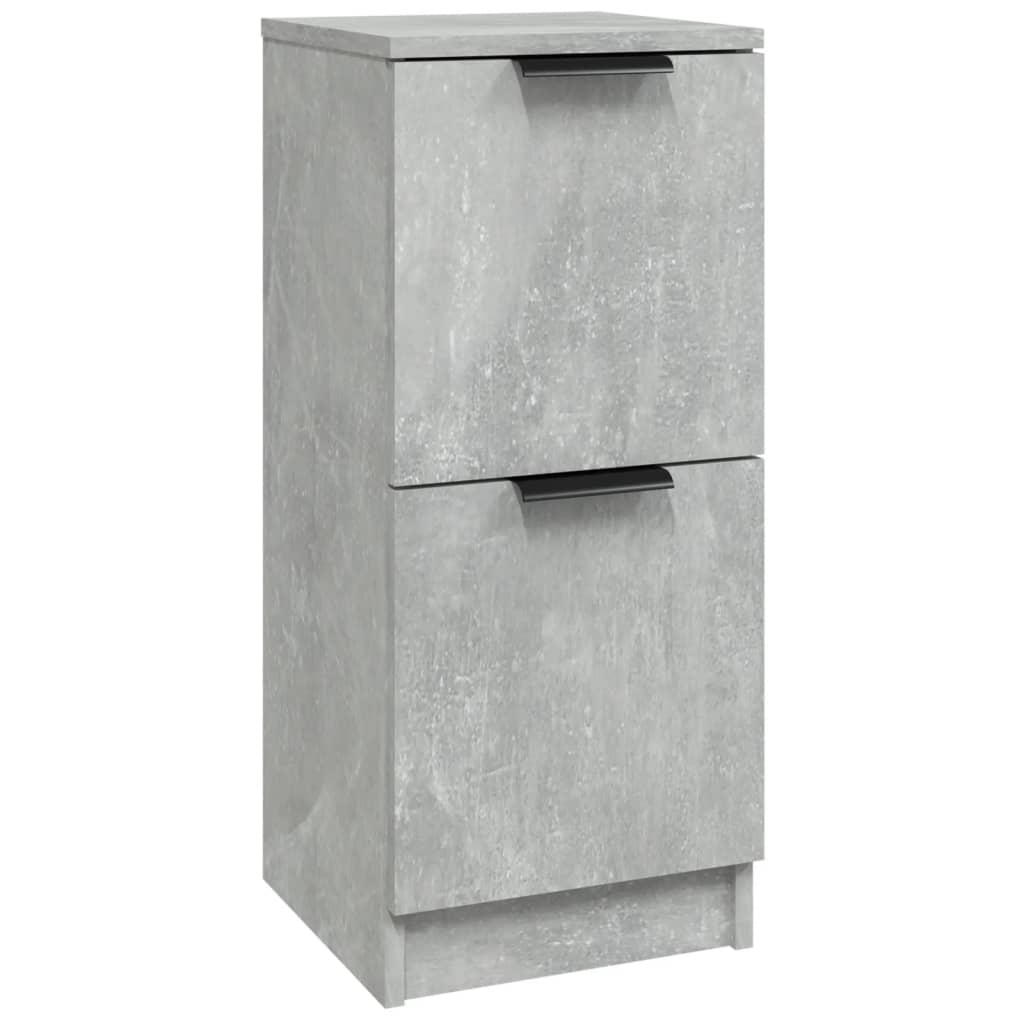 skænk 30x30x70 cm konstrueret træ betongrå