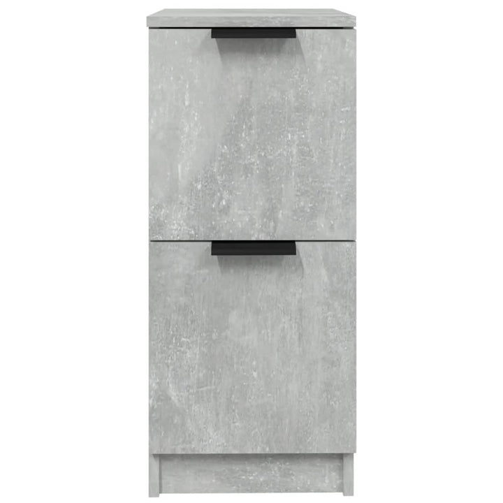 skænk 30x30x70 cm konstrueret træ betongrå