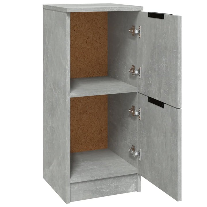 skænk 30x30x70 cm konstrueret træ betongrå