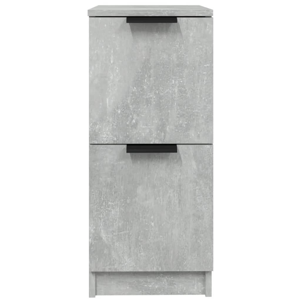 skænke 2 stk. 30x30x70 cm konstrueret træ betongrå