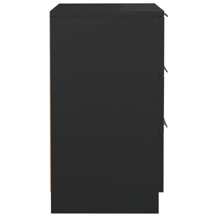 sengeborde 2 stk. 40x36x65 cm sort