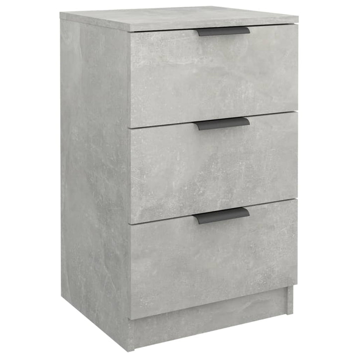 sengebord 40x36x65 cm betongrå