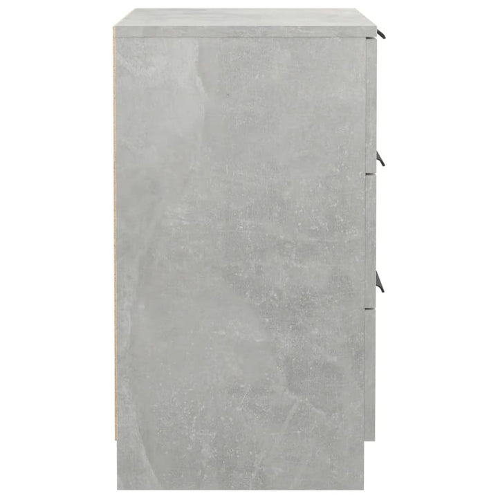 sengebord 40x36x65 cm betongrå