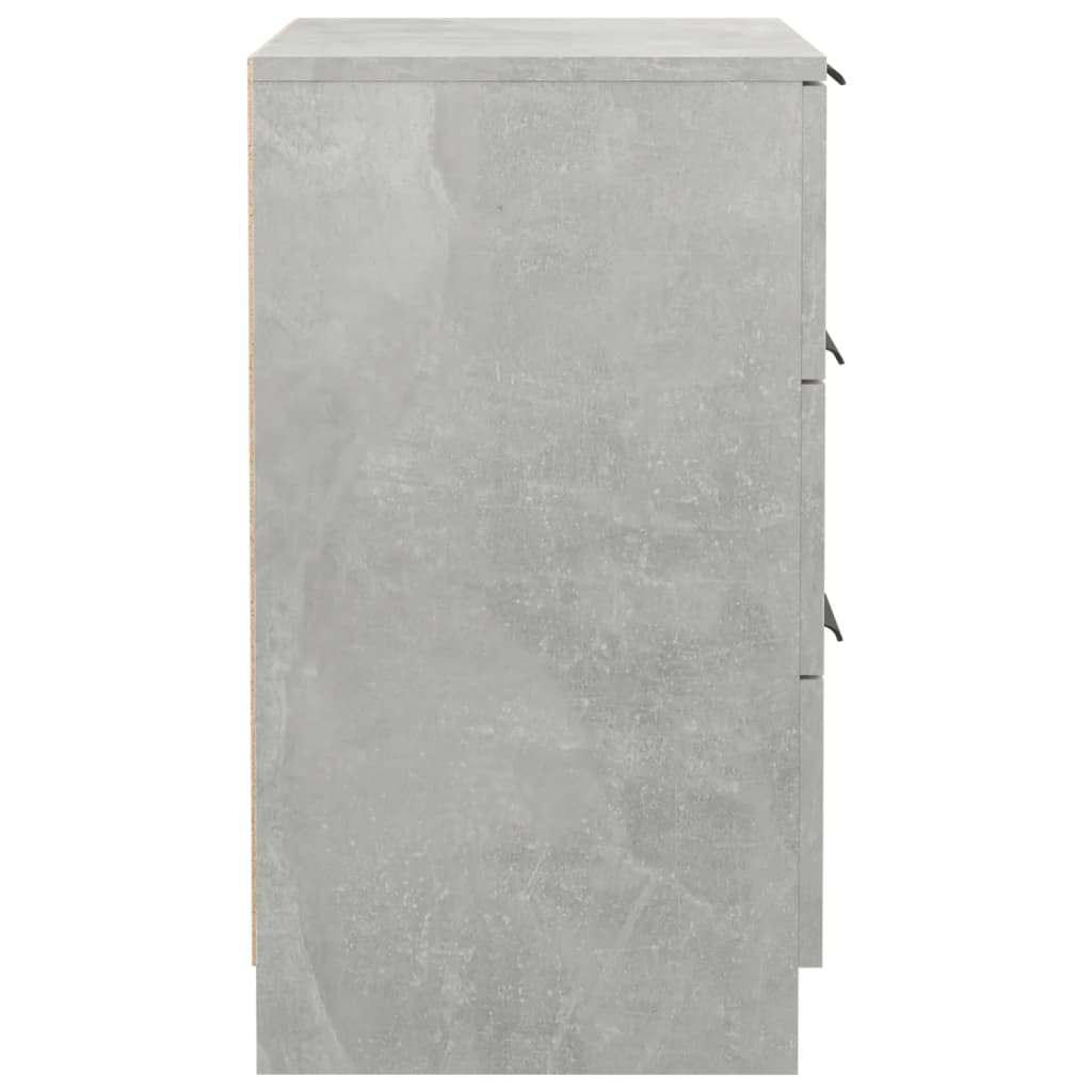 sengebord 40x36x65 cm betongrå