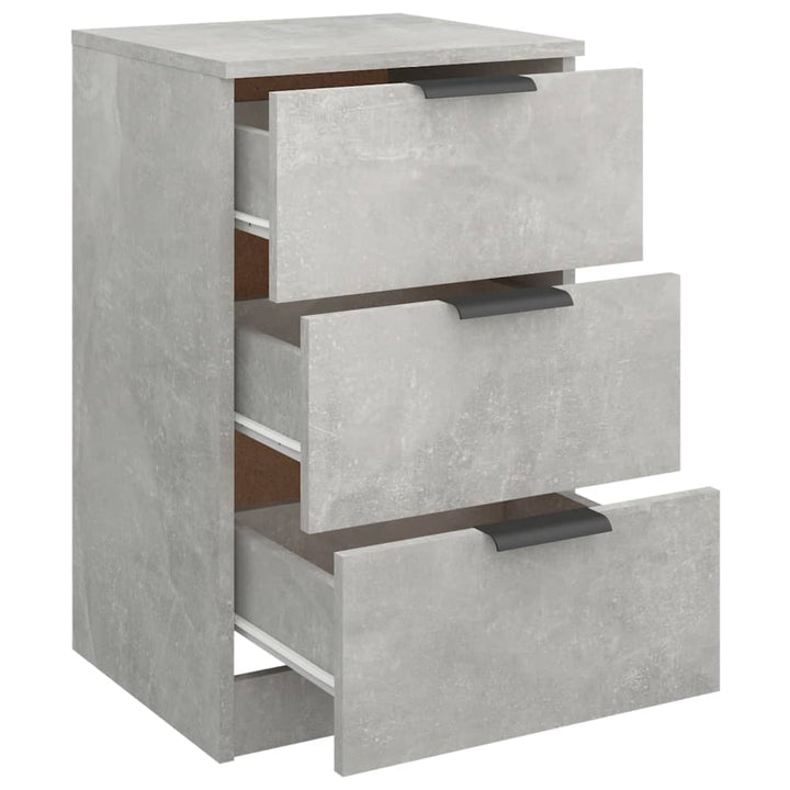 sengebord 40x36x65 cm betongrå