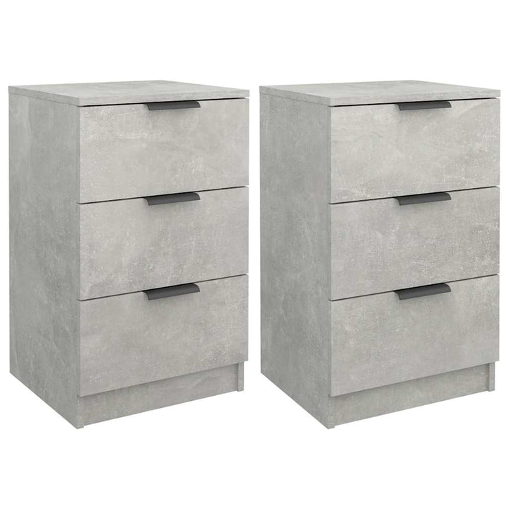 sengebord 40x36x65 cm 2 stk. betongrå
