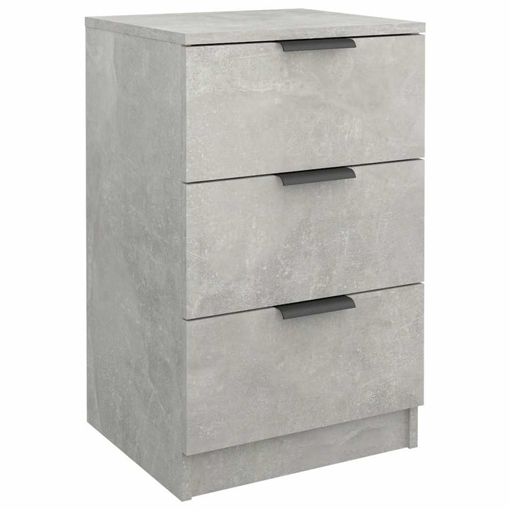 sengebord 40x36x65 cm 2 stk. betongrå